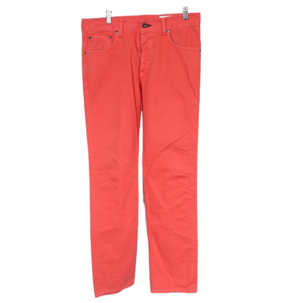 Men’s Rag & Bone Orange Dyed RB Jay  23X Lightweight Jeans Size 31